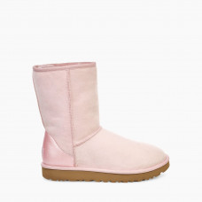 UGG Classic Short II Metallic Seashell Pink