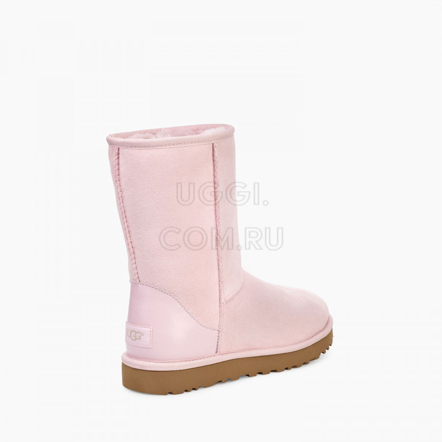 Женские UGG Classic Short II Metallic Seashell Pink