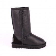 UGG Kids Classic Tall Metallic Black