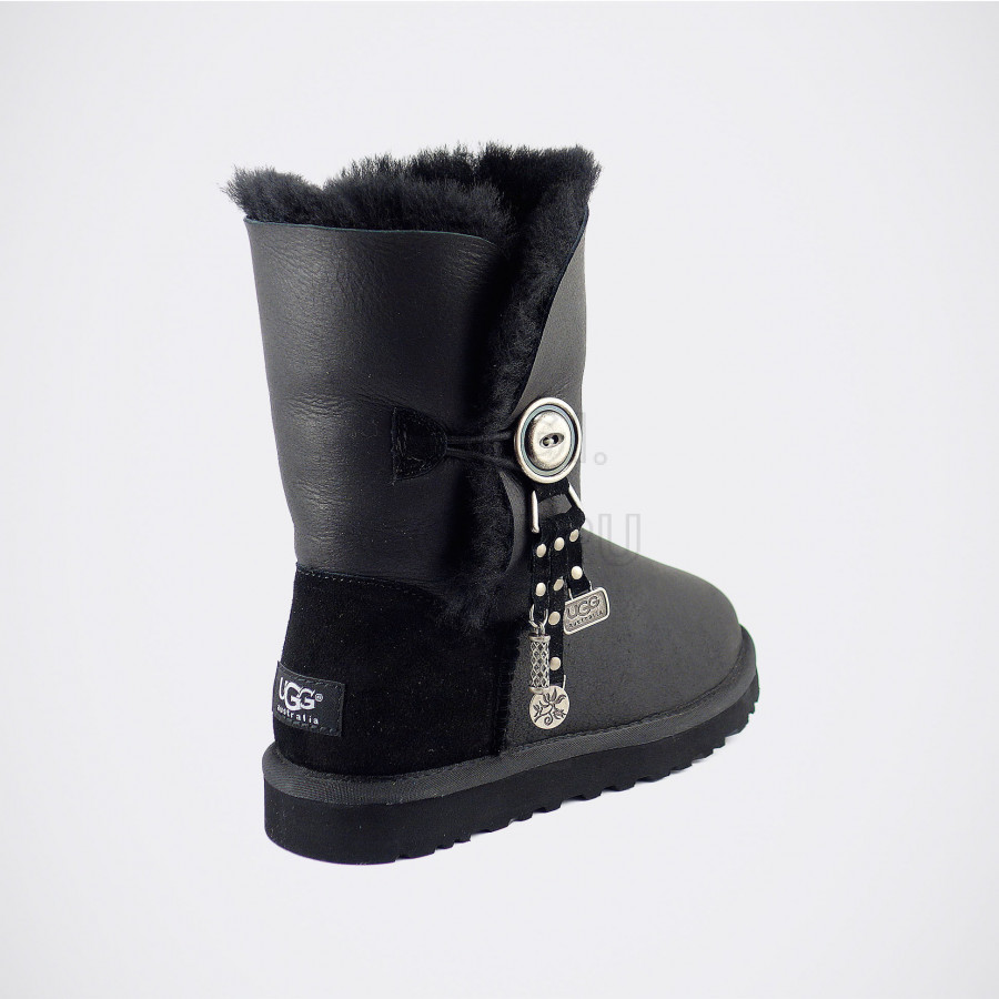 Женские UGG Bailey Button Azalea Metallic Black