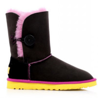 UGG Bailey Button Black-Yellow