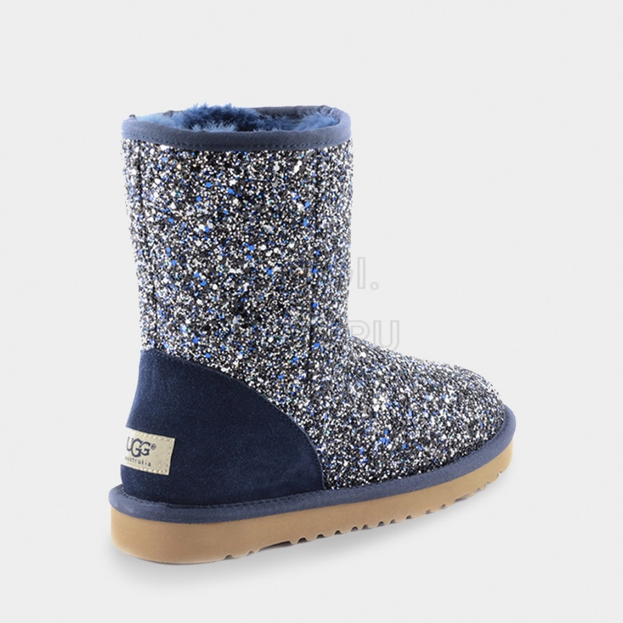 Женские UGG Classic Short StarDust Navy