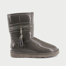 UGG Jimmy Choo Zipper Leather Grey