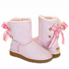 UGG Bailey Bow Customizable Seashell Pink