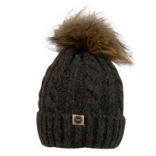 UGG Knit Pom Hat Dark Grey