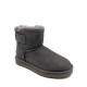 Женские UGG Mini Bailey Logo Strap Suede Grey