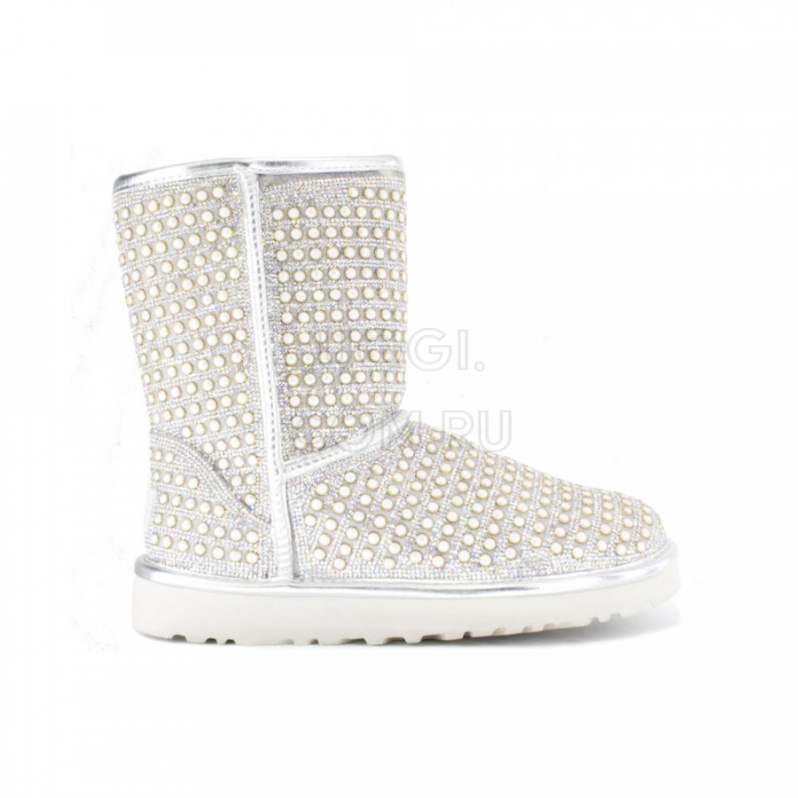 Женские UGG Classic Short Pearl White