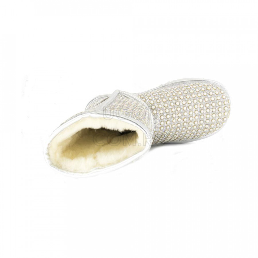 Женские UGG Classic Short Pearl White