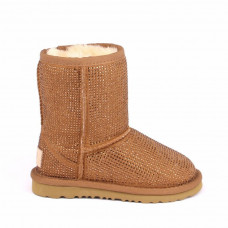 UGG Kids Classic Short Serein II Chestnut