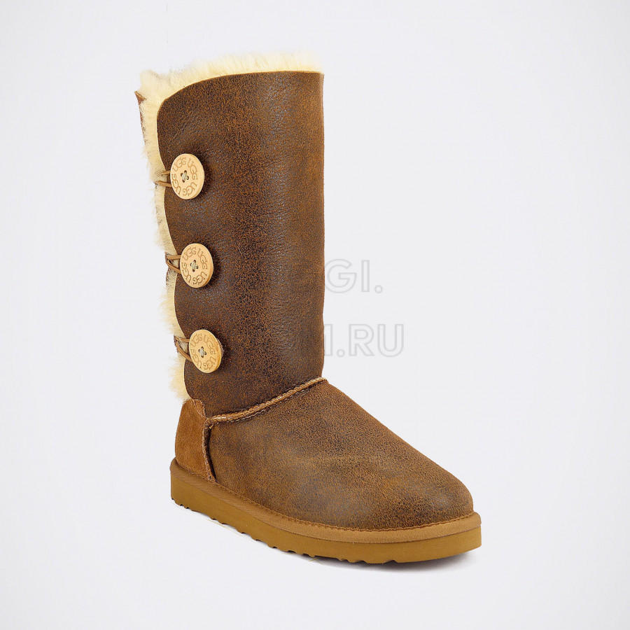 Женские UGG Bailey Button Triplet Bomber Chestnut