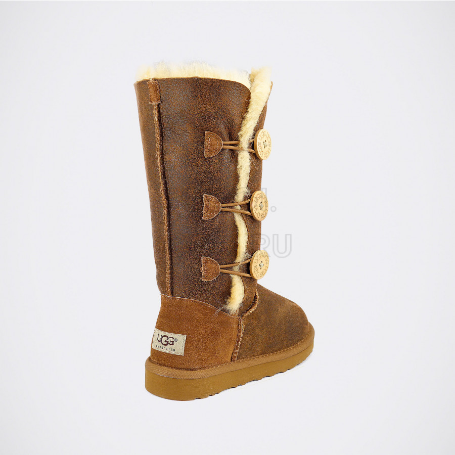 Женские UGG Bailey Button Triplet Bomber Chestnut