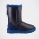 Женские UGG Classic Short Zip Metallic Navy
