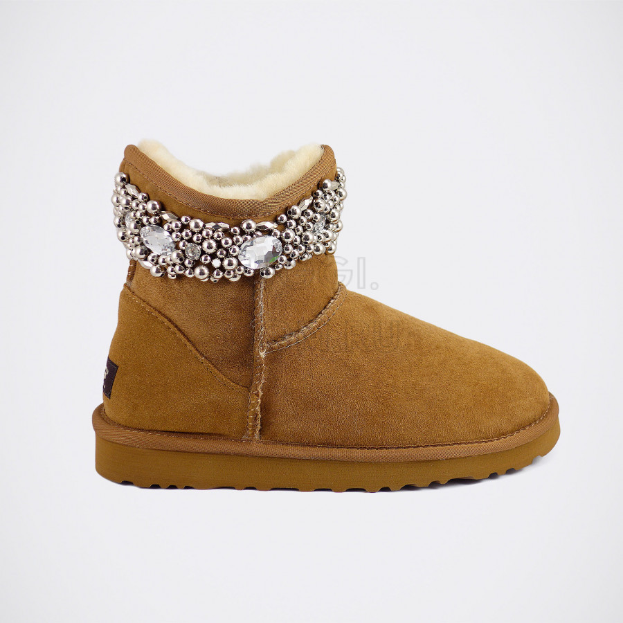 Женские UGG Jimmy Choo Crystals Chestnut