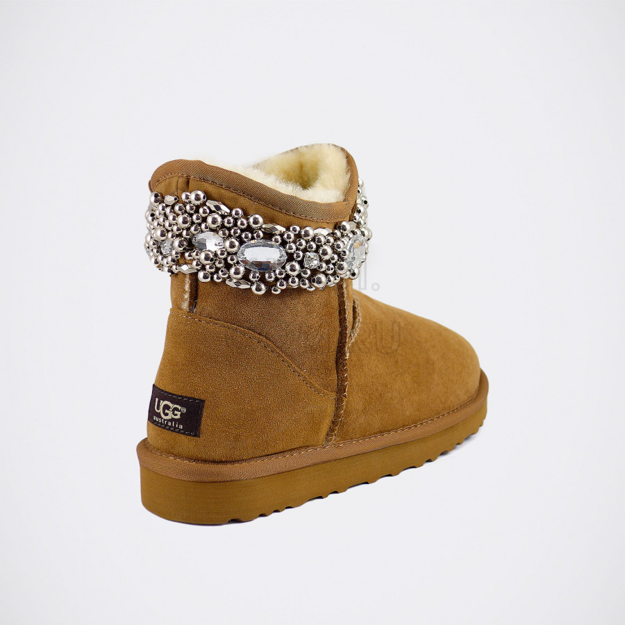 Женские UGG Jimmy Choo Crystals Chestnut