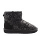 Женские UGG Classic Mini Sparkle Graffiti Black