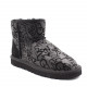 Женские UGG Classic Mini Sparkle Graffiti Black