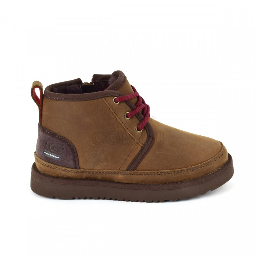 Детские UGG Kids Neumel II WP Zip Nubuck Grizzly