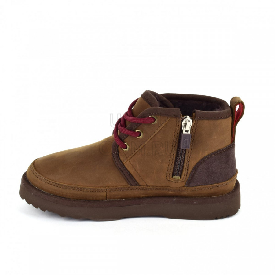 Детские UGG Kids Neumel II WP Zip Nubuck Grizzly