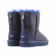 Детские UGG Kids Classic Short Zip Metallic Navy
