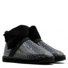 UGG Clear Quilty Boot Bling Black