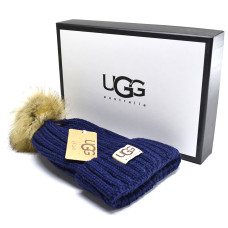 UGG Knit Pom II Hat Navy