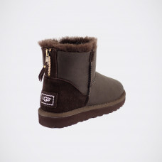 UGG Classic Mini Zip Metallic Chocolate