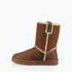 Женские UGG Classic Short Spill Seam Boot Bomber Chestnut