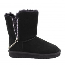 UGG Short Double Zip Black