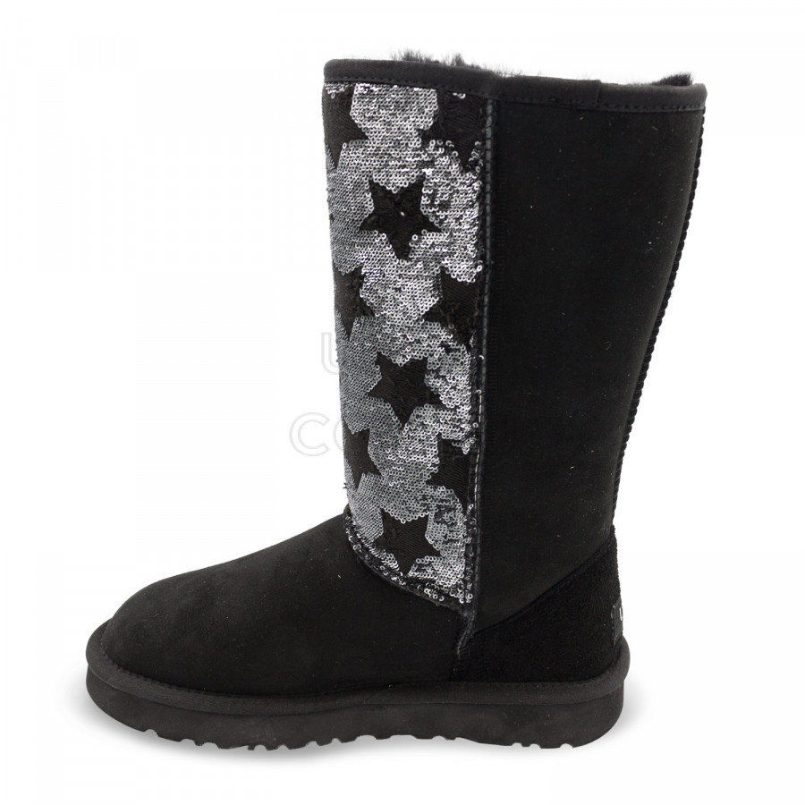 Женские UGG Tall Shabby Star Black
