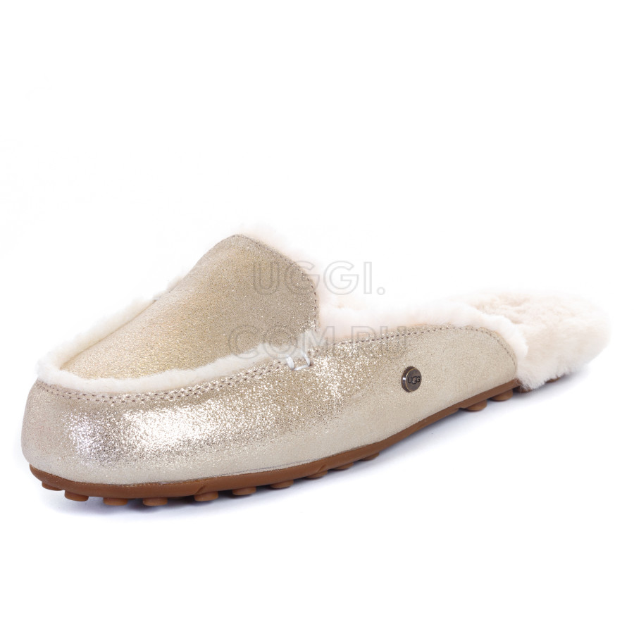 Женские UGG Lane Slippers Platinum Gold