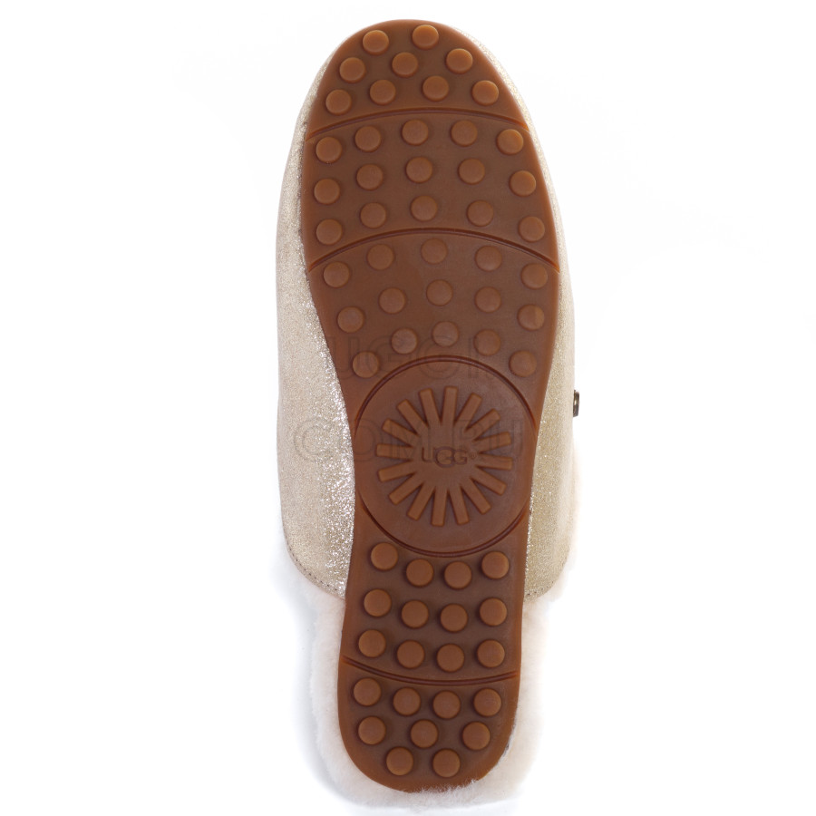 Женские UGG Lane Slippers Platinum Gold