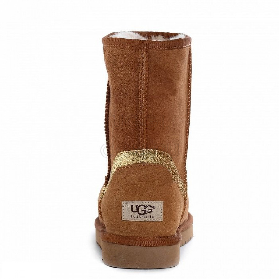 Женские UGG Classic Short Rainbow Chestnut