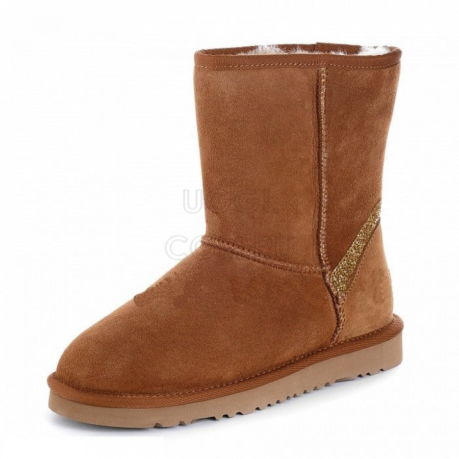 Женские UGG Classic Short Rainbow Chestnut