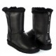 Женские UGG Short One Zip Leather Black