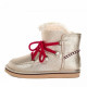 Женские UGG Jimmy Choo Lodge Leather Gold