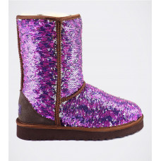 UGG Classic Short Sparkles Camo Purple