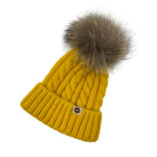 UGG Knit Pom Hat Yellow