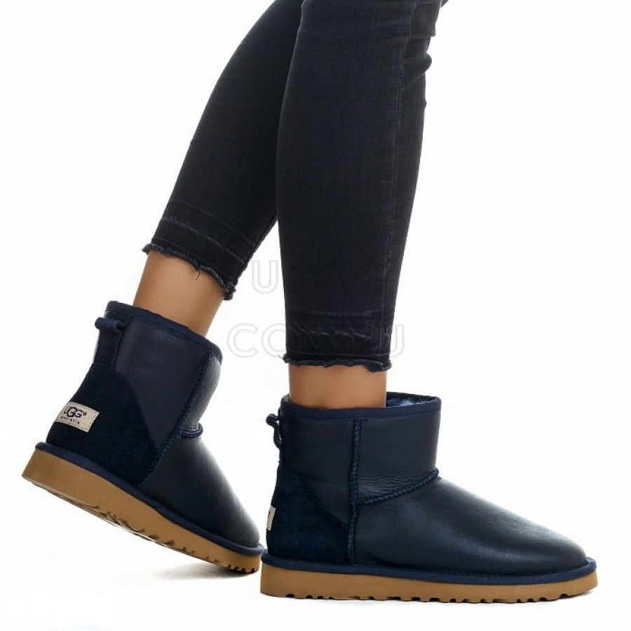 Женские UGG Classic Mini Metallic Navy
