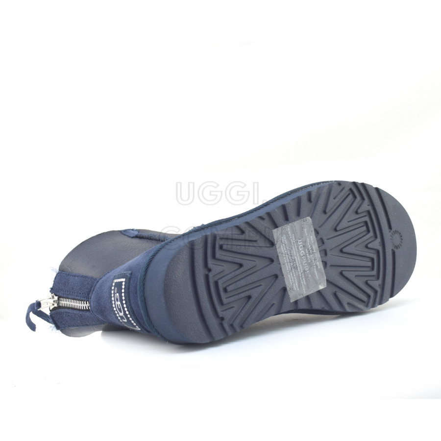Женские UGG Classic Mini Zip Metallic Navy