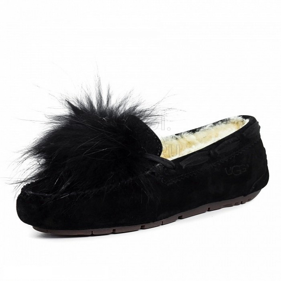 Женские UGG Dakota Pom Pom Black