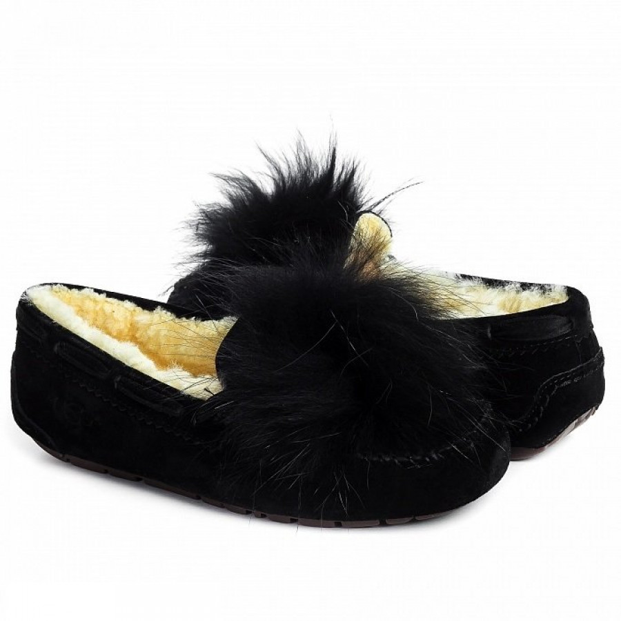 Женские UGG Dakota Pom Pom Black