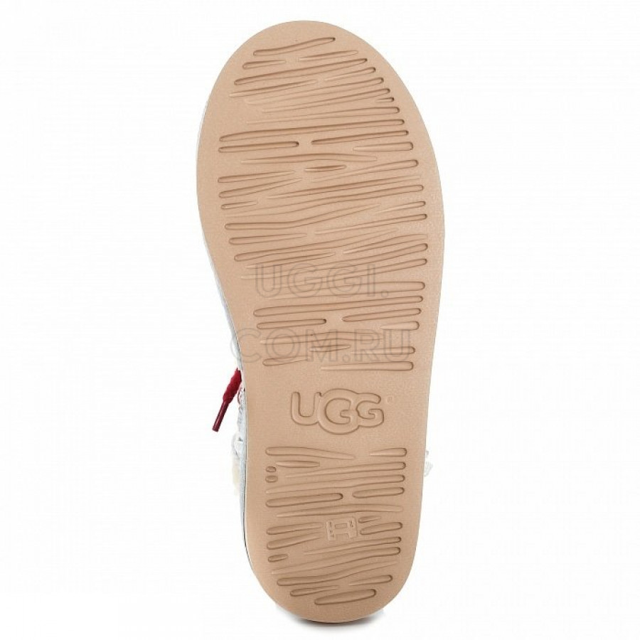 Женские UGG Jimmy Choo Lodge Leather Silver