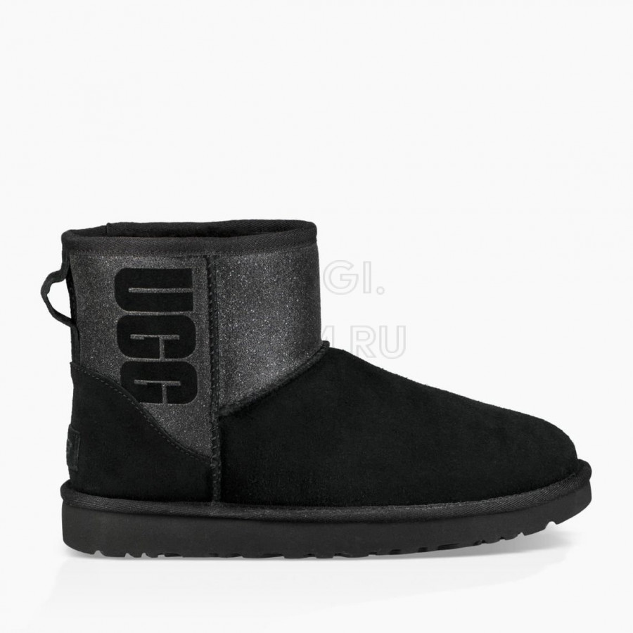Женские UGG Classic Mini Sparkle Boot Black