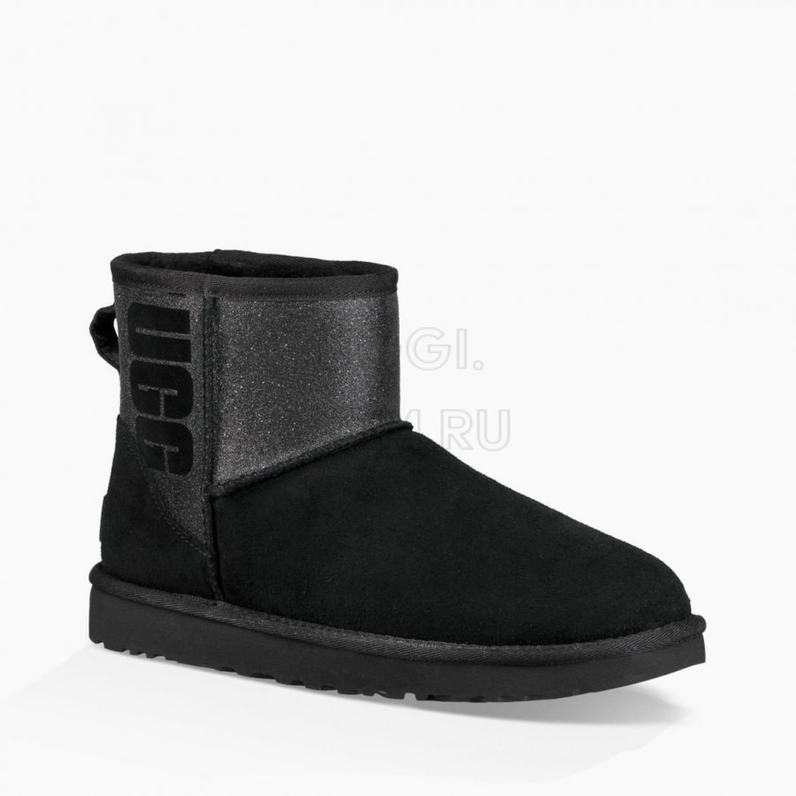 Женские UGG Classic Mini Sparkle Boot Black