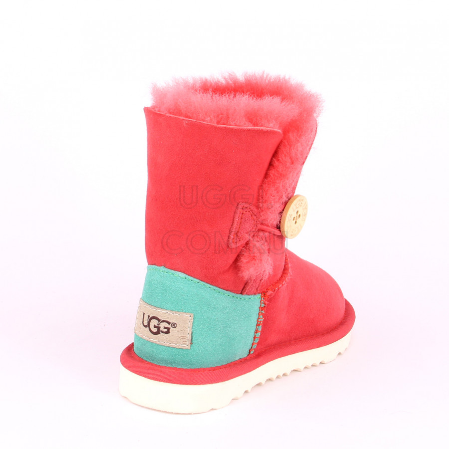 Детские UGG Kids Bailey Button Red/Green