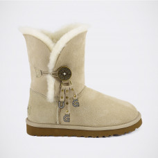 UGG Bailey Button Letter Charms Sand