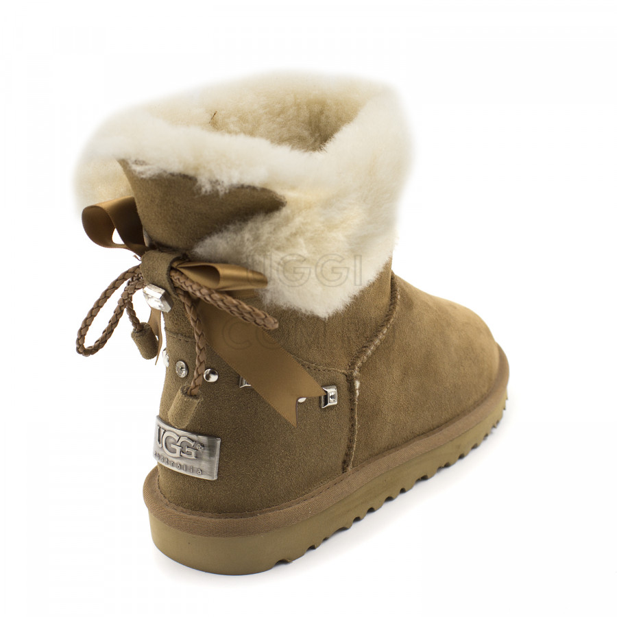 Женские UGG Mini Bailey Bow Braid Chestnut
