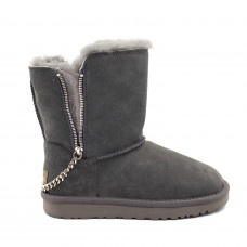 UGG Short Double Zip Grey