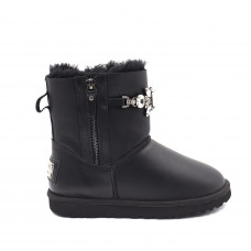 UGG Double Zip Gretta Metallic Black