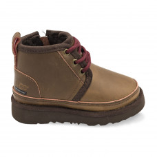 UGG Kids Neumel WP Zip Nubuck Grizzly